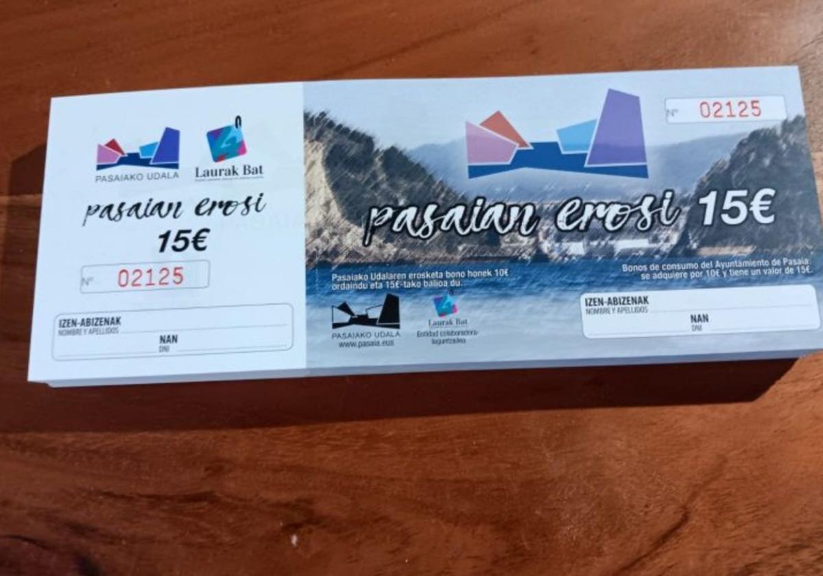 La campaña de bonos 'Pasaian erosi' comienza hoy para «impulsar el comercio local»