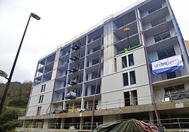 Obras de construcción de VPO en Eibar.