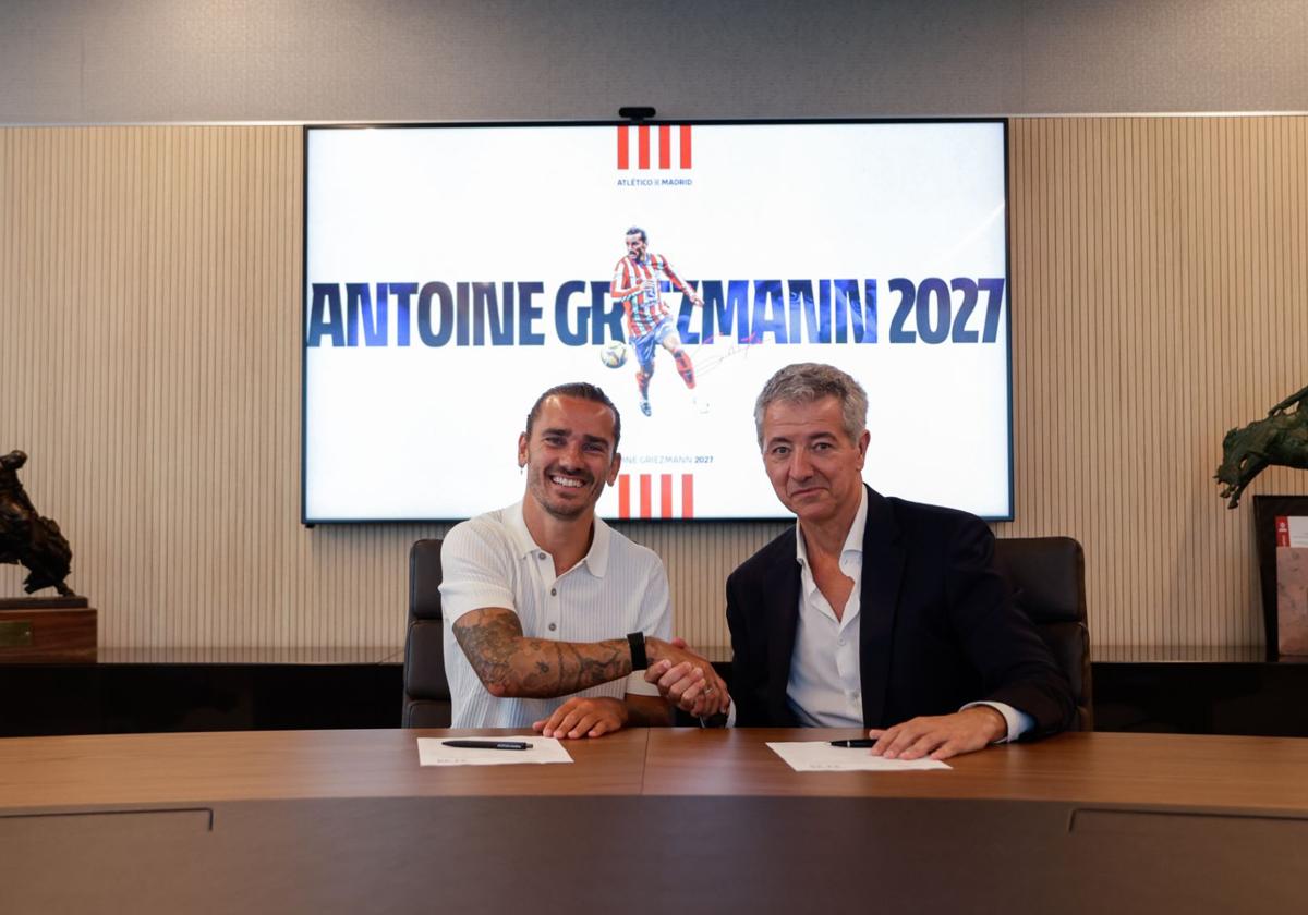 Griezmann y Koke renuevan con el Atlético de Madrid hasta 2027