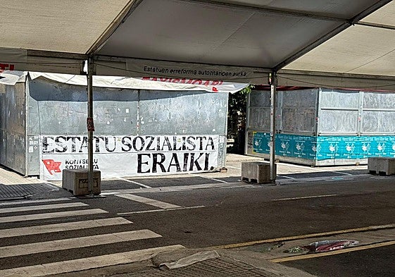 Recinto de las txosnas en Beasain.