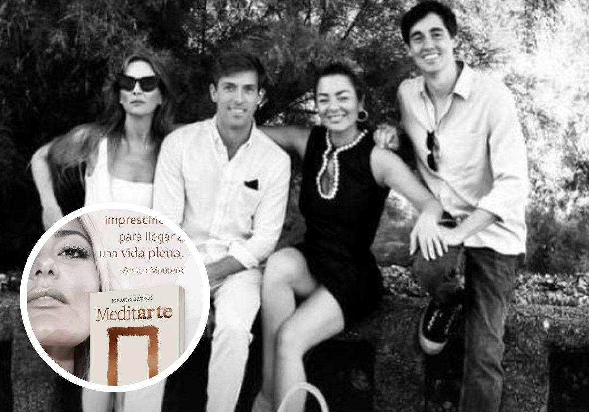 Idoia Montero, Beltrán Gortázar y Amaia Montero junto a Ignacio Mateos en una foto subida por la cantante a redes.