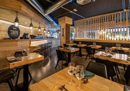 Interior de un restaurante Sibuya.
