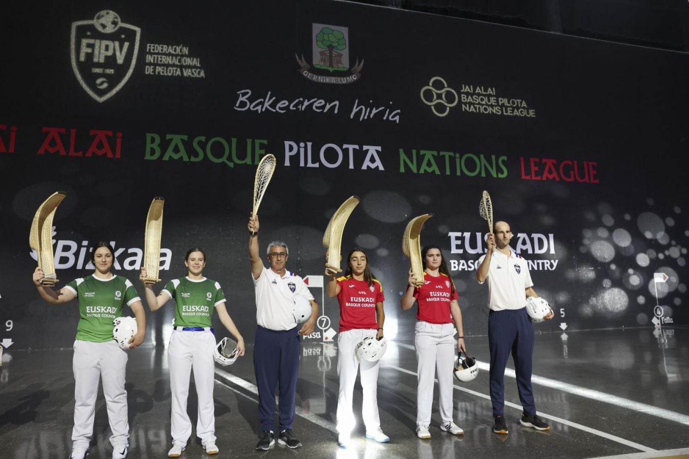 Oro para Euskadi en la Liga de Naciones de cesta punta