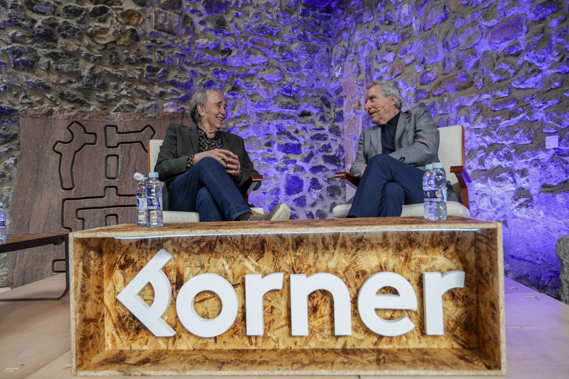 Encuentro de Serrat y Gabilondo en Chillida Leku