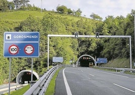 Túneles de Gorosmendi, cuya galería en sentido Andoain se reabrirá el lunes 16 de junio.