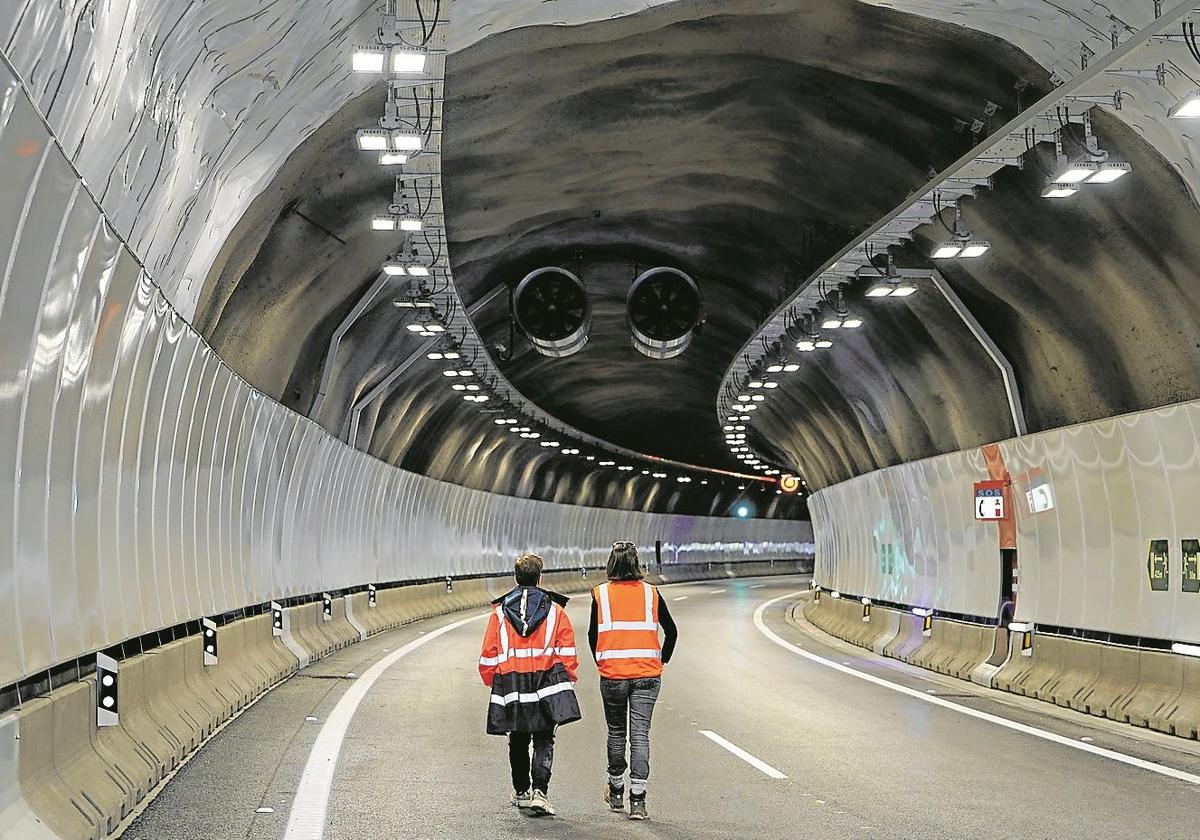 Imagen del nuevo túnel, más luminoso y con ventiladores capaces de autorregularse.