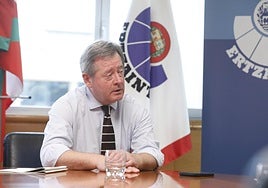 Bingen Zupiria, durante la entrevista.