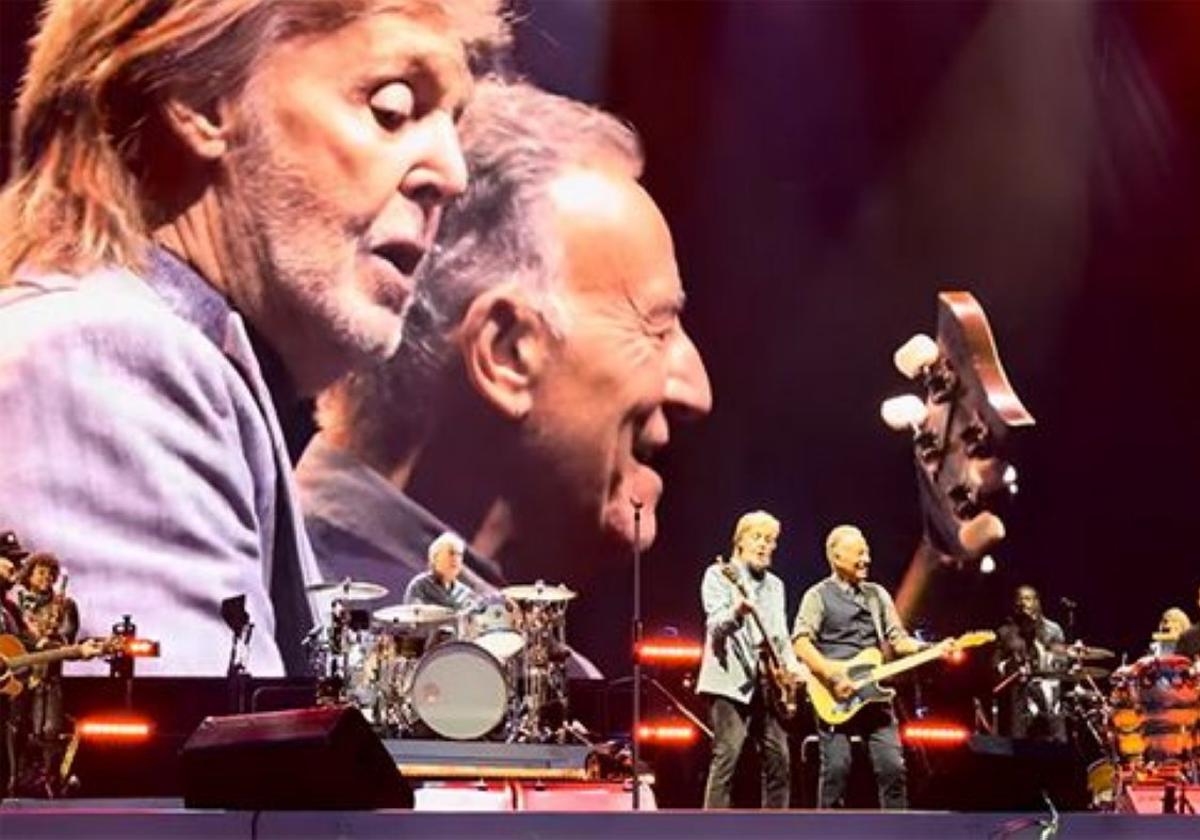 Paul McCartney canta por sorpresa en el concierto de Springsteen en Liverpool