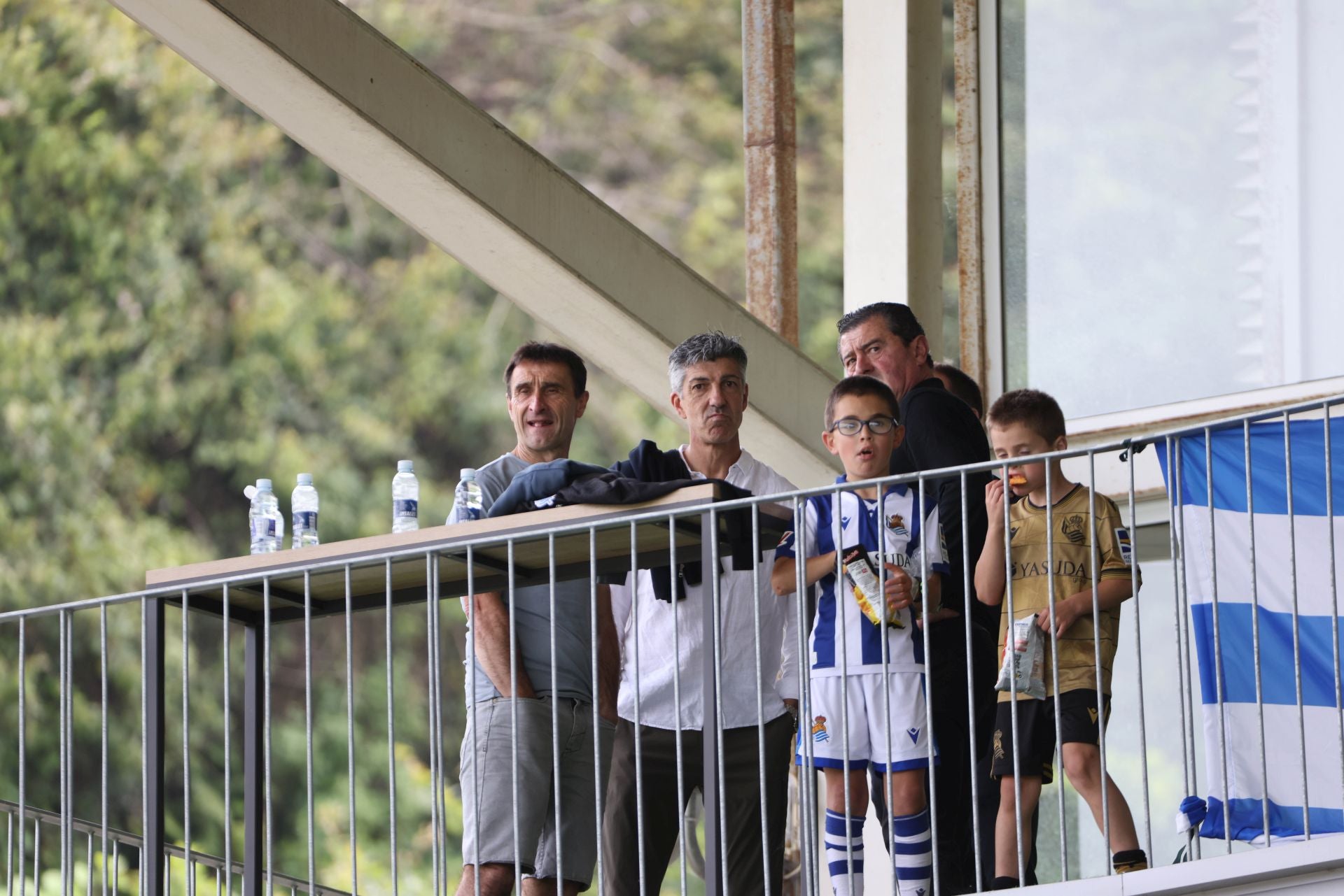 Imanol, entre el millar y medio de espectadores en Zubieta para ver al Sanse