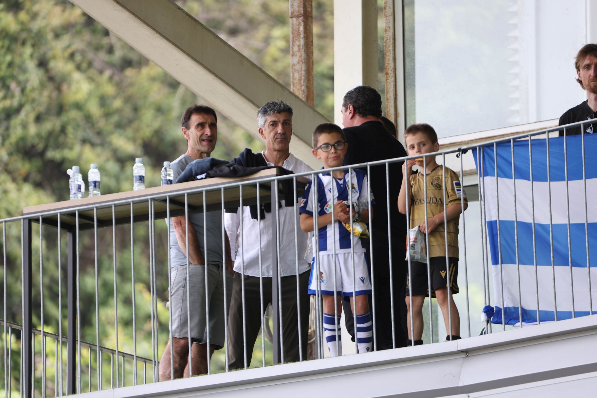 Imanol, entre el millar y medio de espectadores en Zubieta para ver al Sanse