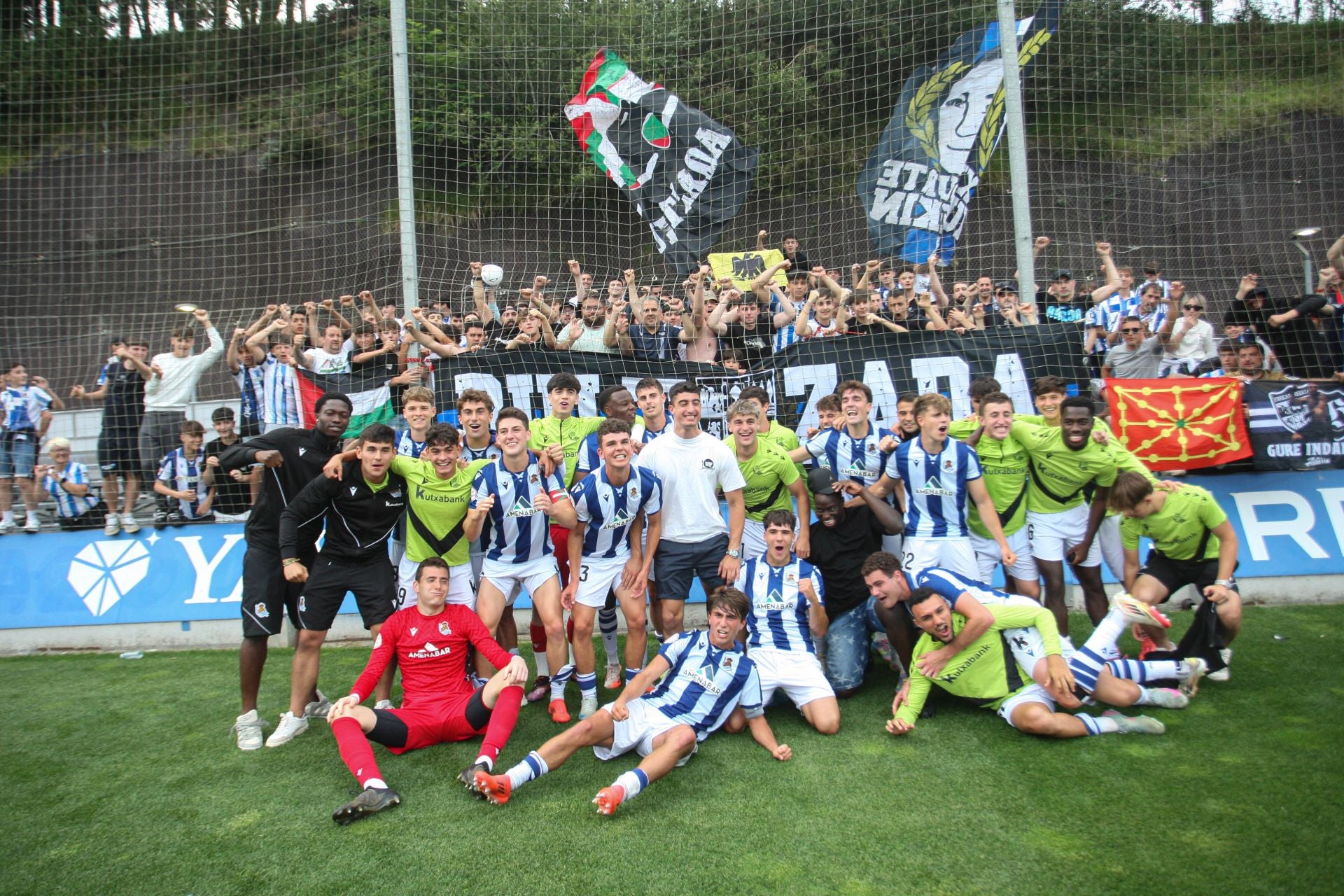 Celebración por todo lo alto en Zubieta