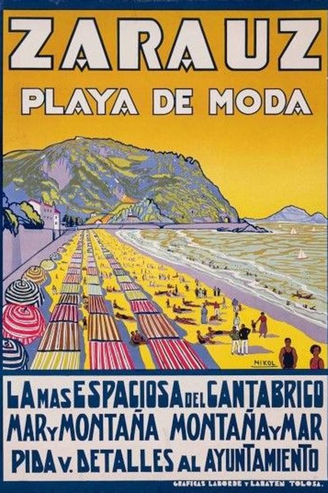 Promoción turística de Zarautz, año 1929.