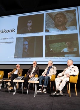 Anjel Lertxundi, Alfonso Ungría, Xabier Elorriaga y José Julián Bakedano.