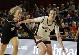 Irene Murua Txintxurreta, en un partido de la liga universitaria de EE UU