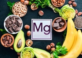 Algunos de los alimentos ricos en magnesio.