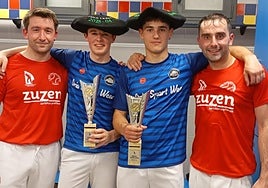 Los legazpiarras se impusieron a los zumarragarras en el desafío de pelota