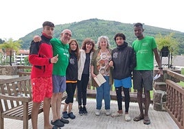 Transpirenaica Social Solidaria a su paso por Doneztebe un año anterior.