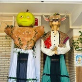 Sagarra eta Akerra, aurtengo festetako protagonistak.