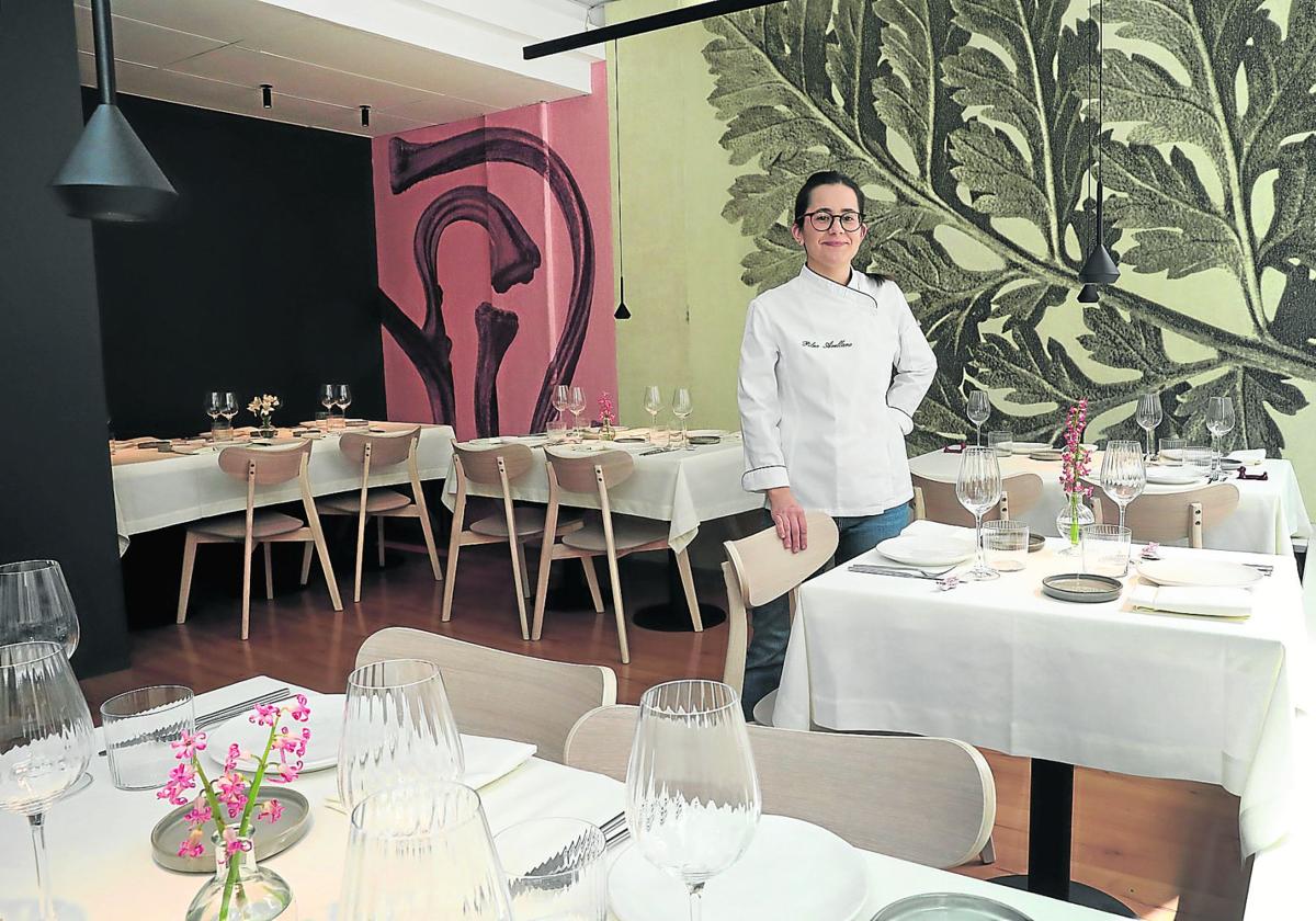 Pilar, en el elegante comedor del Picaflor.