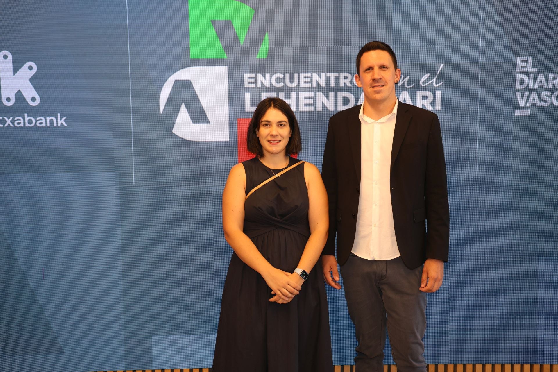 Maialen Gurrutxaga (alcaldesa de Elgoibar) y Jon Ander Azpiroz (alcalde de Aia).