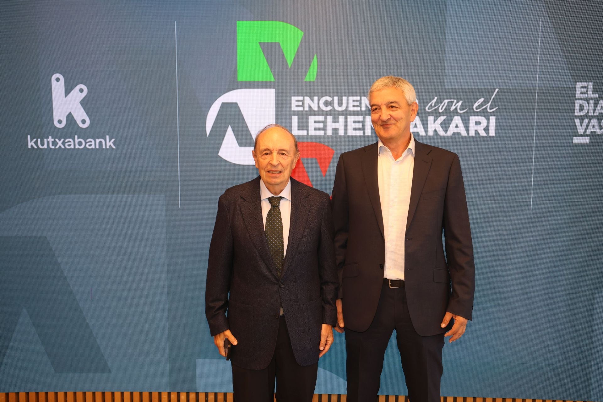 Jesús Alberdi (exconsejero delegado de Elkargi) e Iñaki Alzaga (presidente de Nortegas).