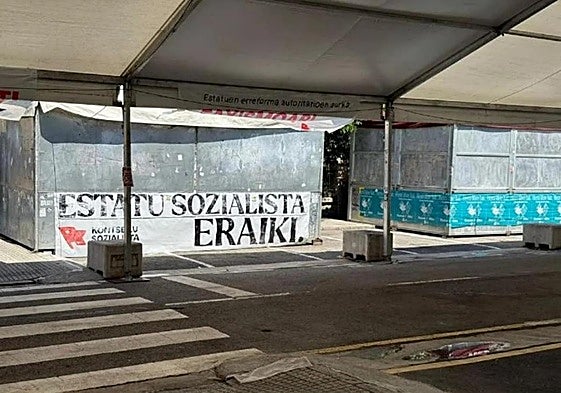 Recinto de las txosnas en Beasain.