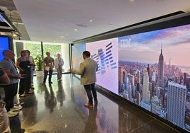 Una de las salas del Innovation Studio de IBM, en Manhattan.