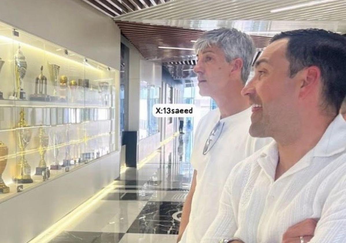 Imanol, en las instalaciones del Al-Shabab.