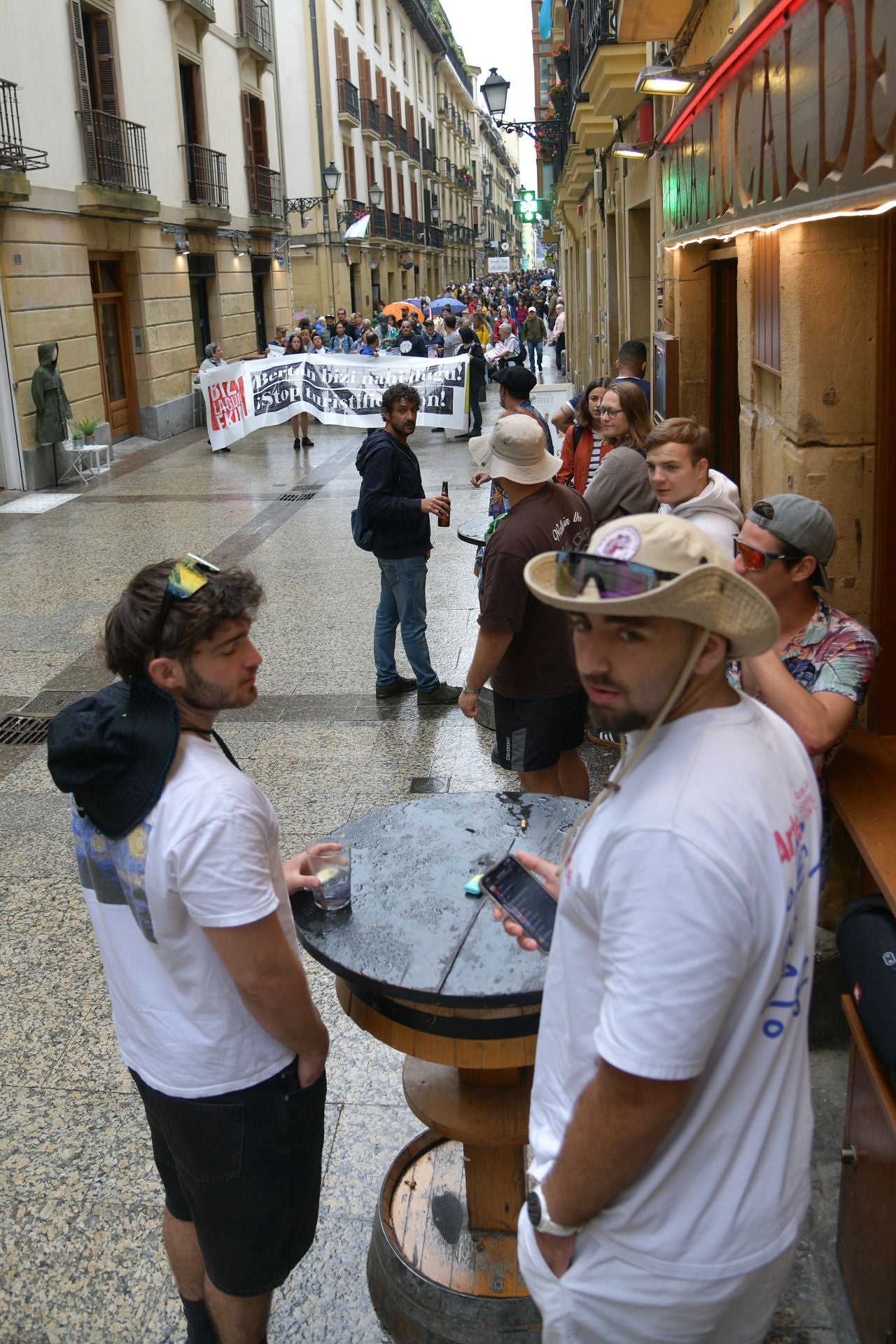Manifestación en San Sebastián contra la «turistificación»