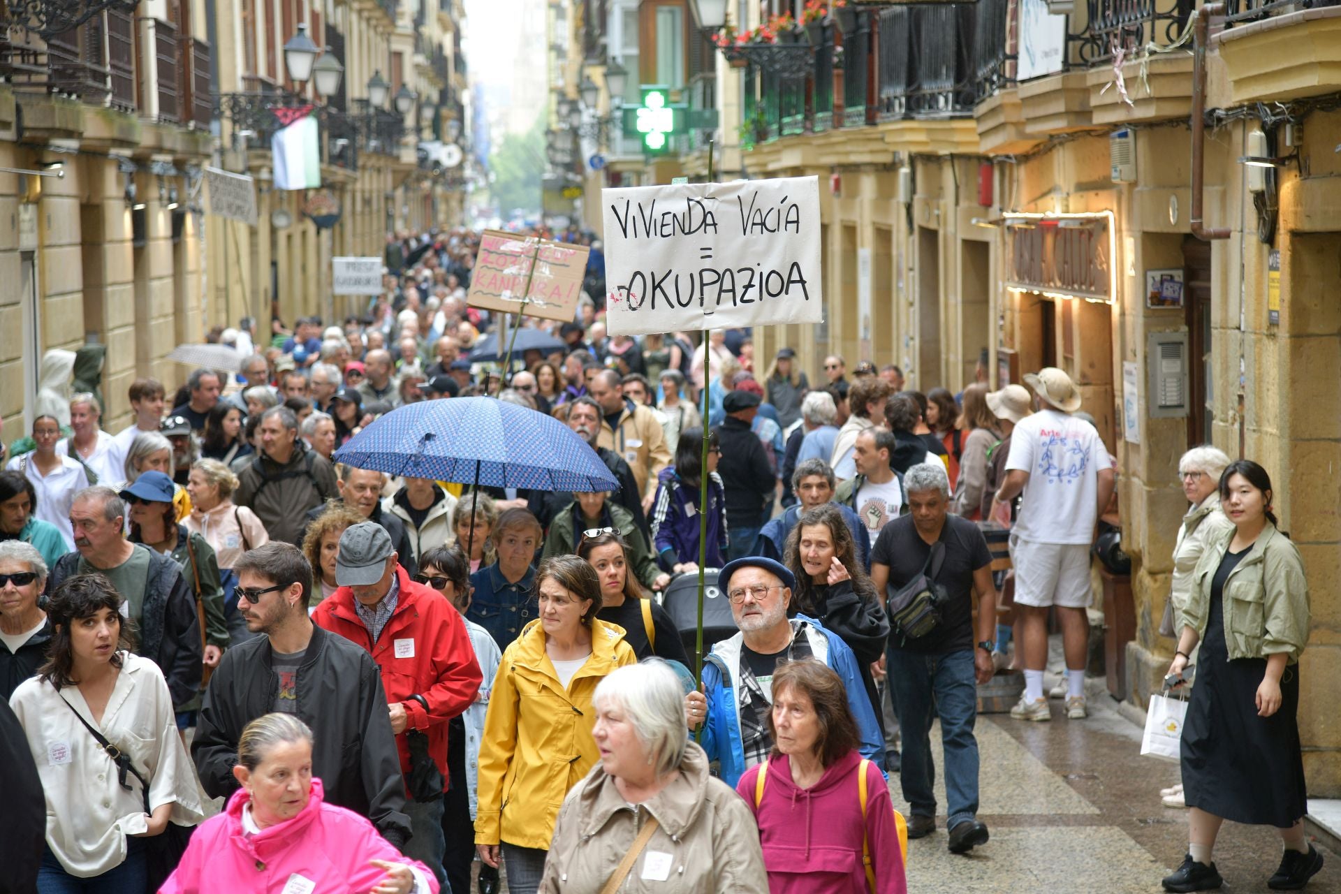 Manifestación en San Sebastián contra la «turistificación»