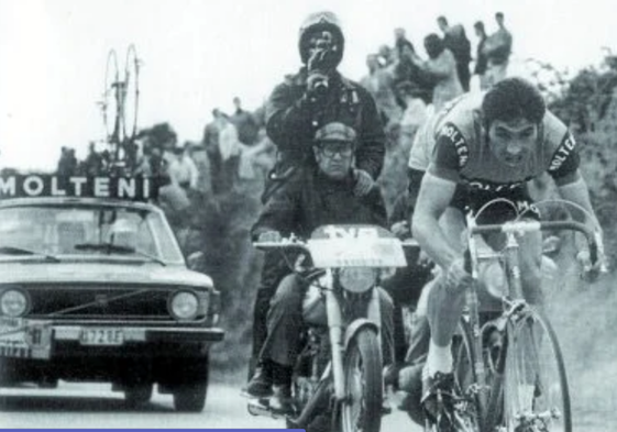Merckx ganó la Vuelta de 1973 y se anotó la crono final entre Hernani y Donostia.