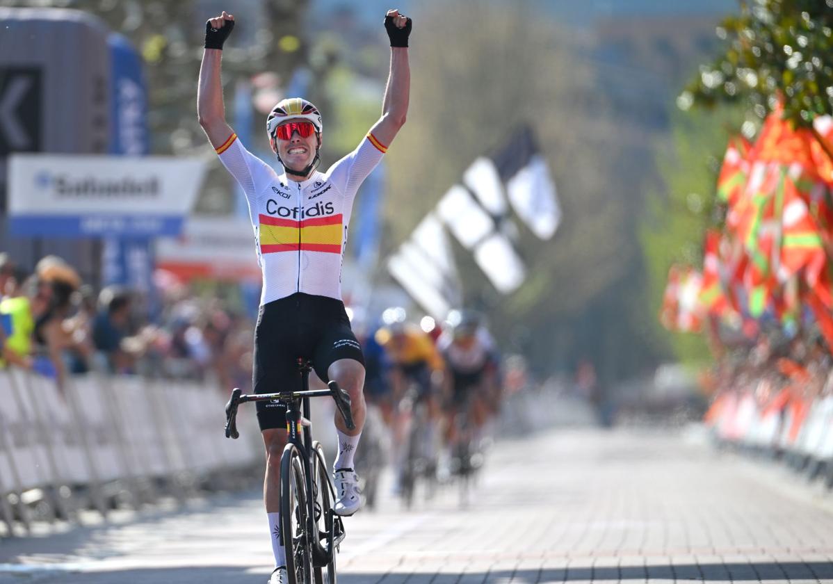 Aranburu lleva un triunfo en 2025, la etapa de la Itzulia en Beasain.