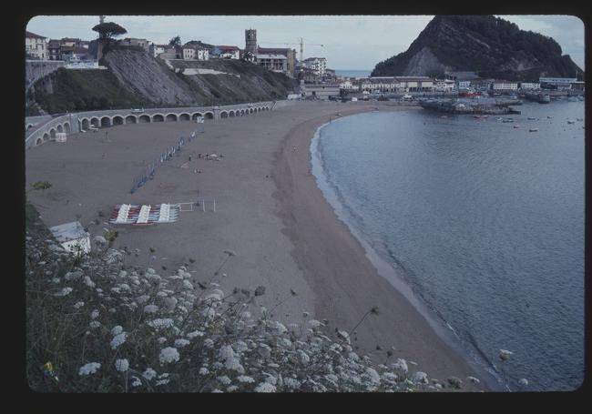 La playa de Malkorbe, en los años 80.