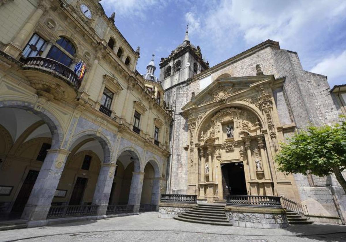 Vista del Ayuntamiento de Hernani
