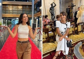 Patricia Fernández, divulgadora de la UE y a la derecha, la influencer del mismo nombre de moda y 'lifestyle'.