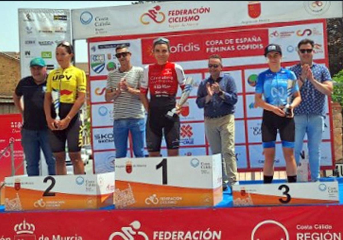 Maite Urteaga volvía a subirse al podio en Murcia y es tercera en la clasificación de la copa de España.