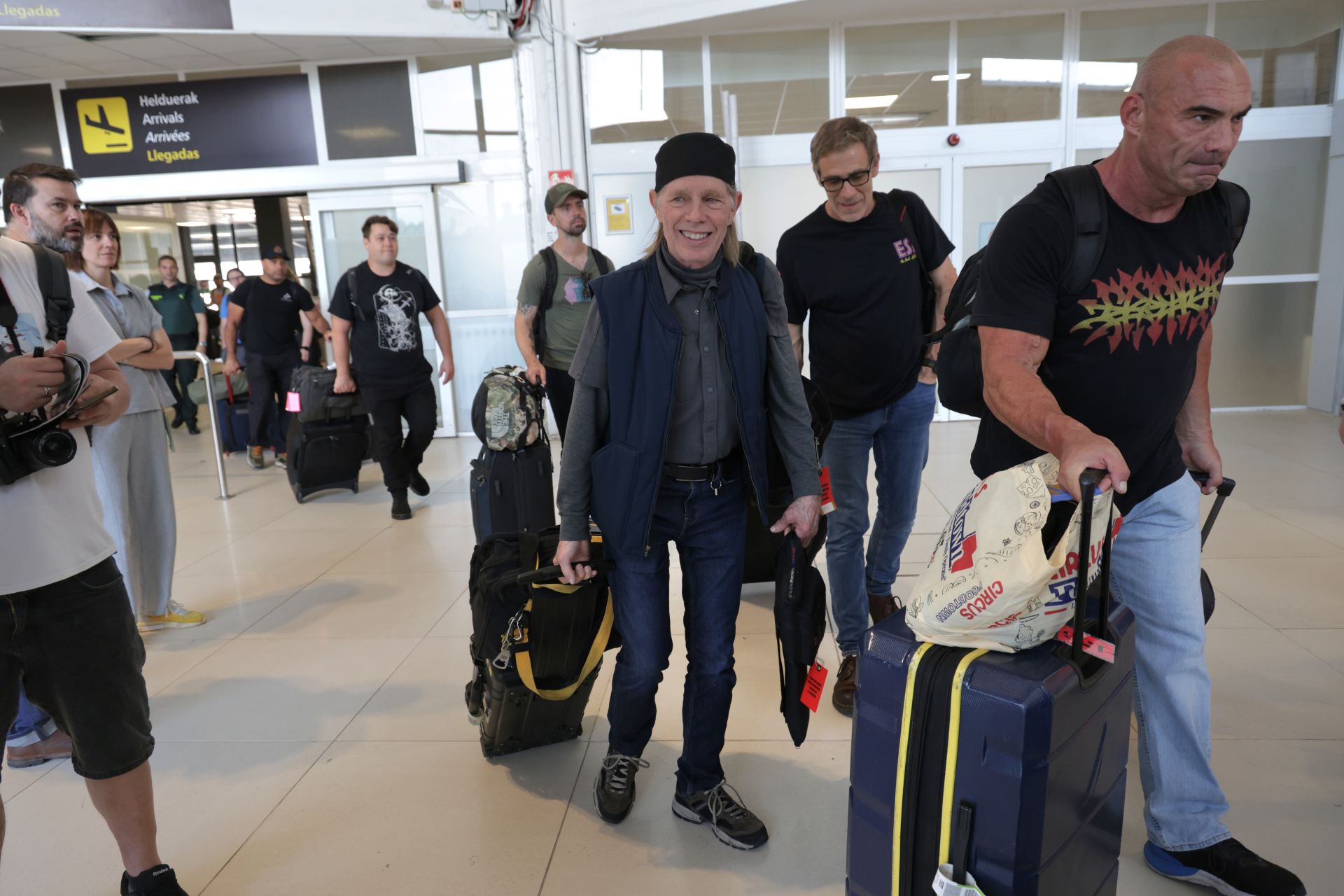 El staff del &#039;boss&#039; aterriza en Donostia