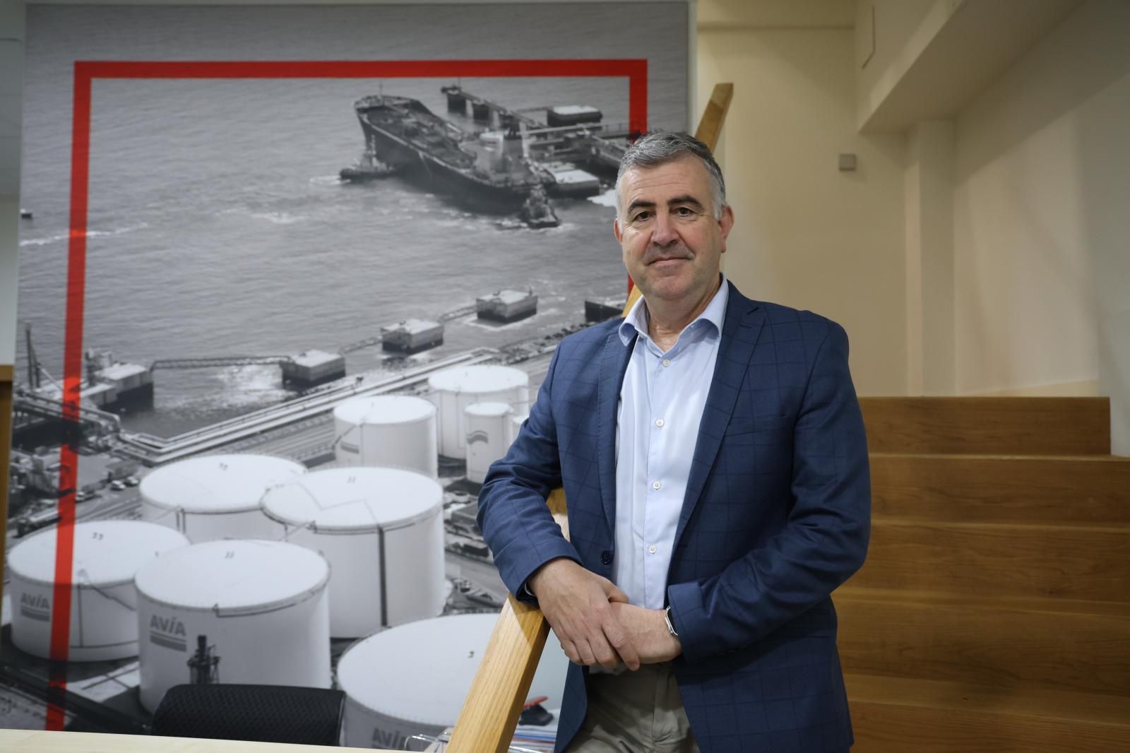 Antton Tomasena, director general de Esergui, en la sede de la compañía guipuzcoana en Donostia.