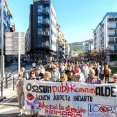 Concentración por la sanidad pública, este jueves, en Elizatze plaza
