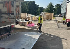 Los primeros camiones con las piezas del ordenador cuántico llegan a Donostia.