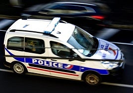 Un vehículo policial francés, en una operación ajena a los hechos recogidos en esta información.