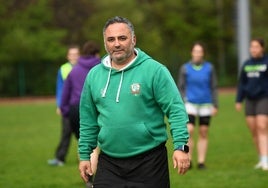 Javier Aguado, entrenador del Eibar Rugby Taldea.