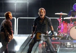 Bruce Springsteen, durante su concierto en Anoeta en 2008.