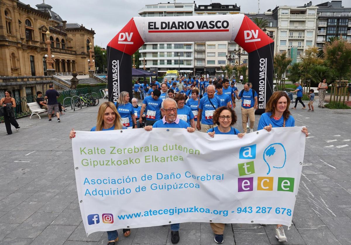 Marcha solidaria de la Asociación de Daño Cerebral Adquirido de Gipuzkoa.