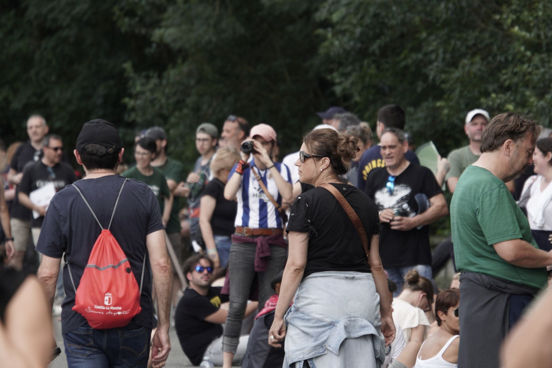 Gran ambiente en las horas previas al concierto de Bruce Springsteen