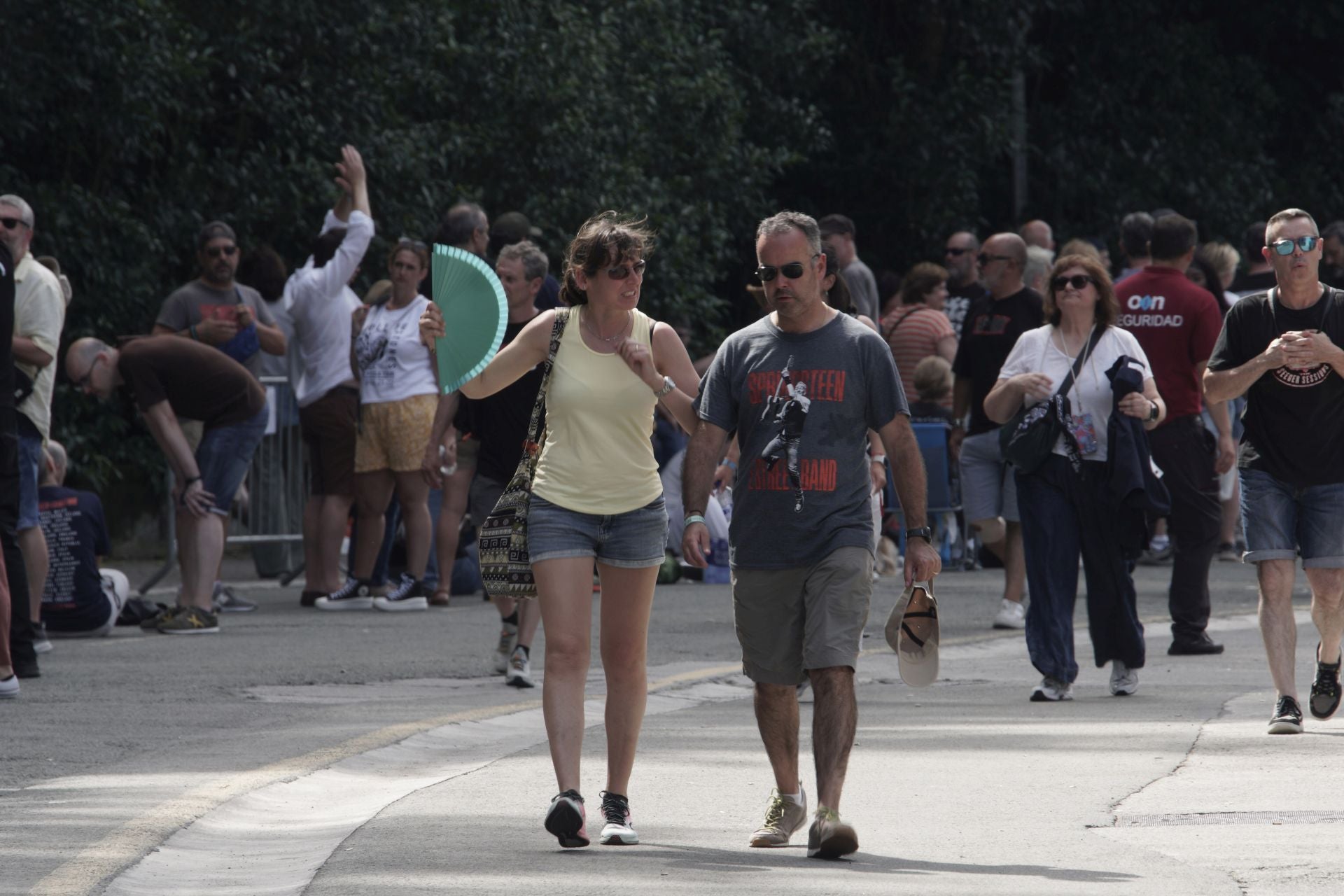 Gran ambiente en las horas previas al concierto de Bruce Springsteen