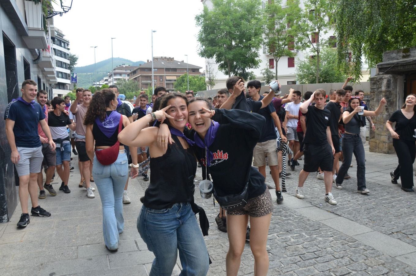 Primer encierro de las fiestas de Arrasate
