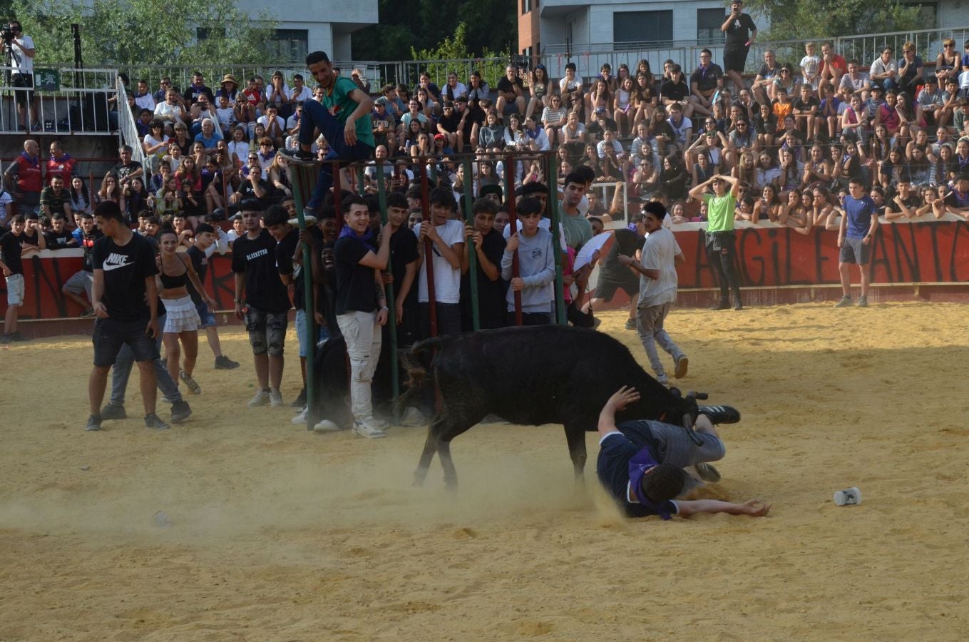Primer encierro de las fiestas de Arrasate