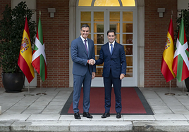 Sánchez y Pradales, el pasado 20 de septiembre en la Moncloa.