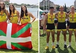 Oriotarren emakume kadete laukoak urrea lortu zuen Sevillako txapelketan eta maila bereko mutilek zilarra.